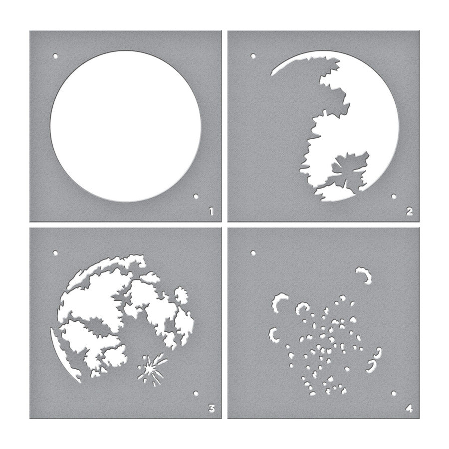 Spellbinders - Layered Full Moon Stencils