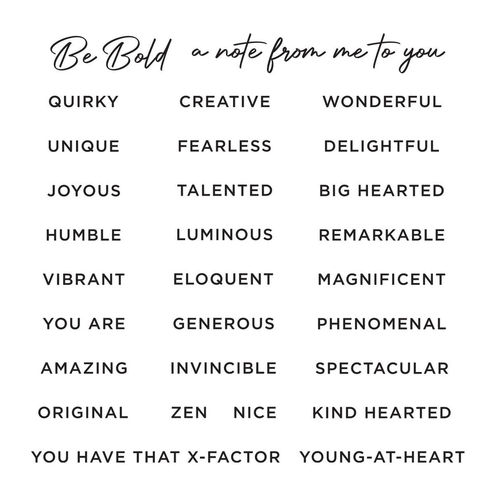 Spellbinders - Stitched Alphabet Descriptors Sentiments Clear Stamp