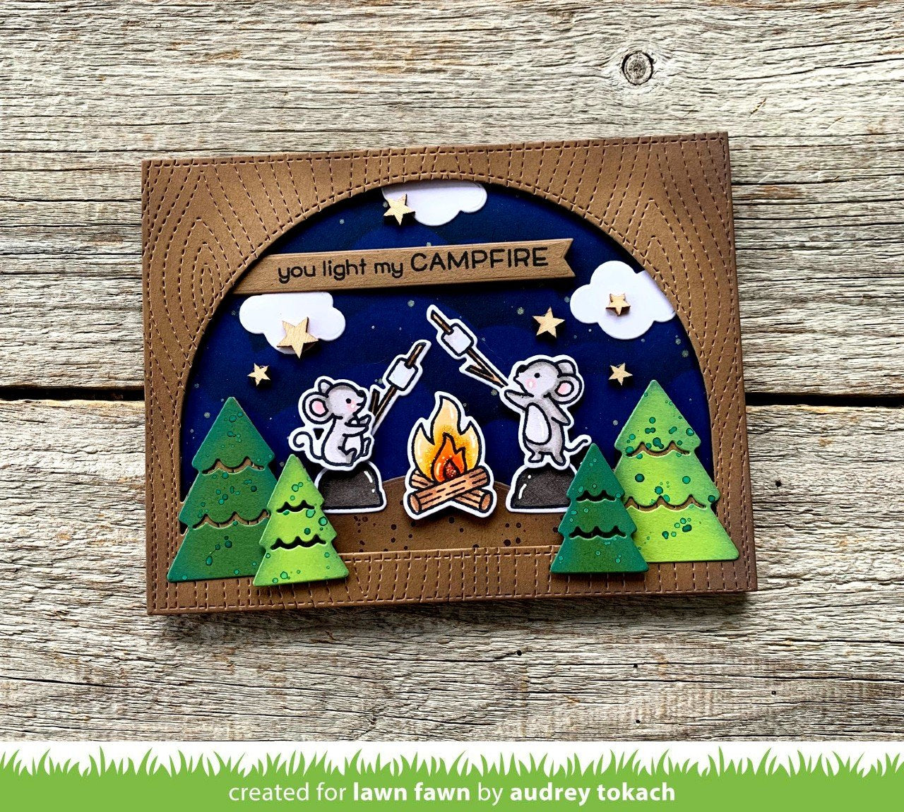 Lawn Fawn - Forest Backdrop