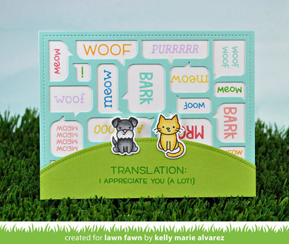 Lawn Fawn - Speech Bubble Backdrop