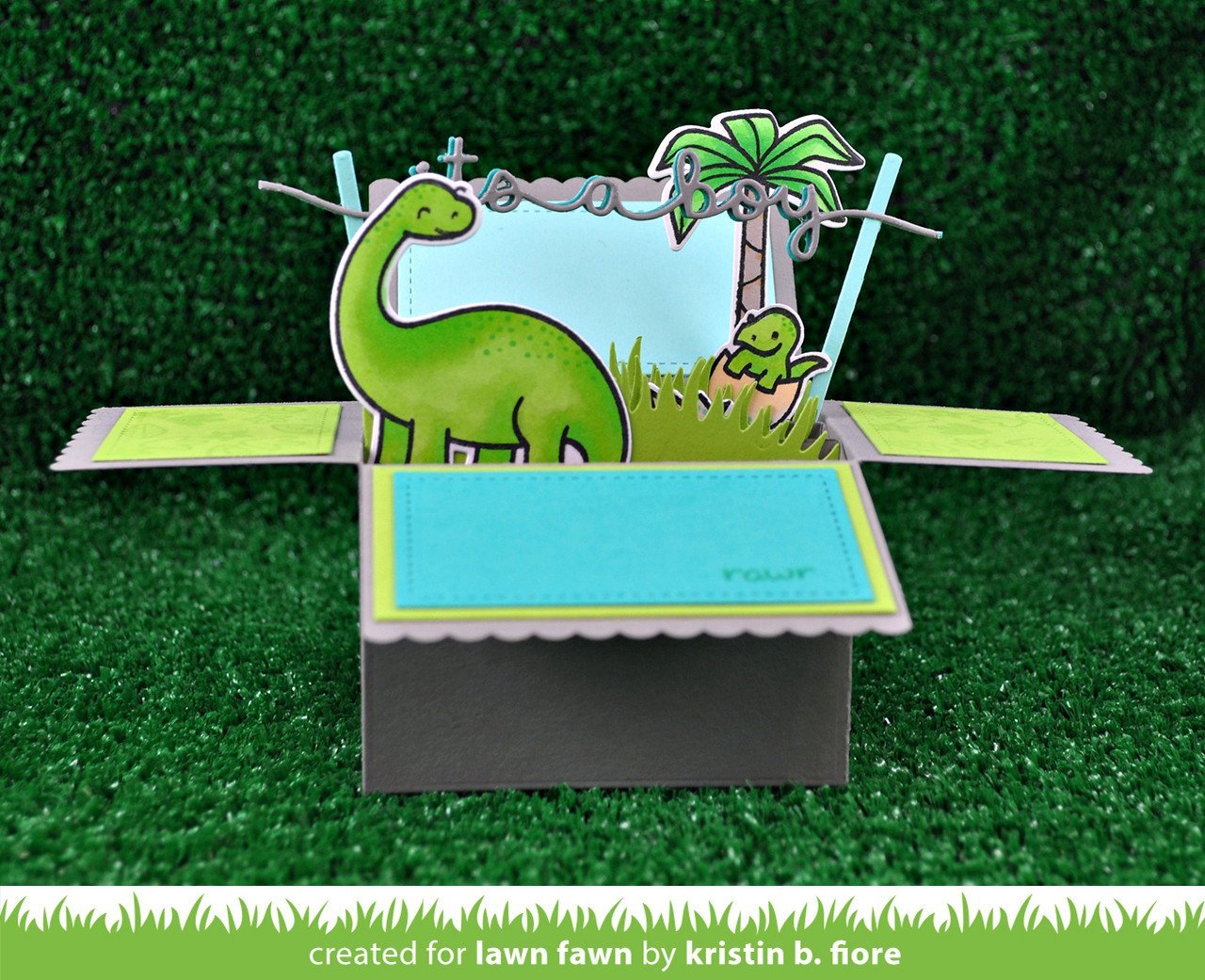 Lawn Fawn - Scalloped Box Card Pop-Up Dies
