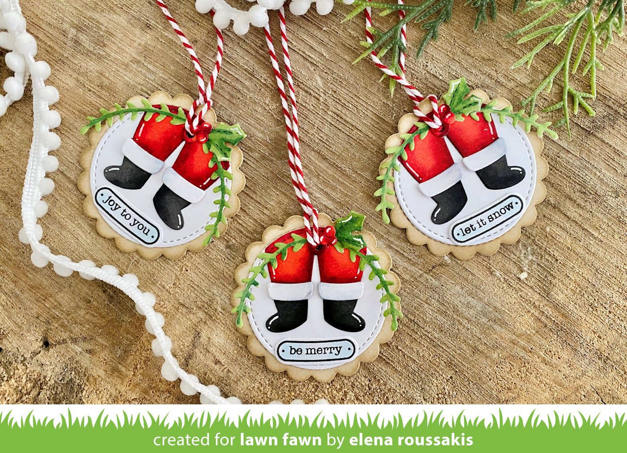 Lawn Fawn - Scalloped Circle Gift Tag