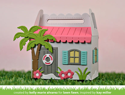 Lawn Fawn - Scalloped Treat Box Beach House Add-On