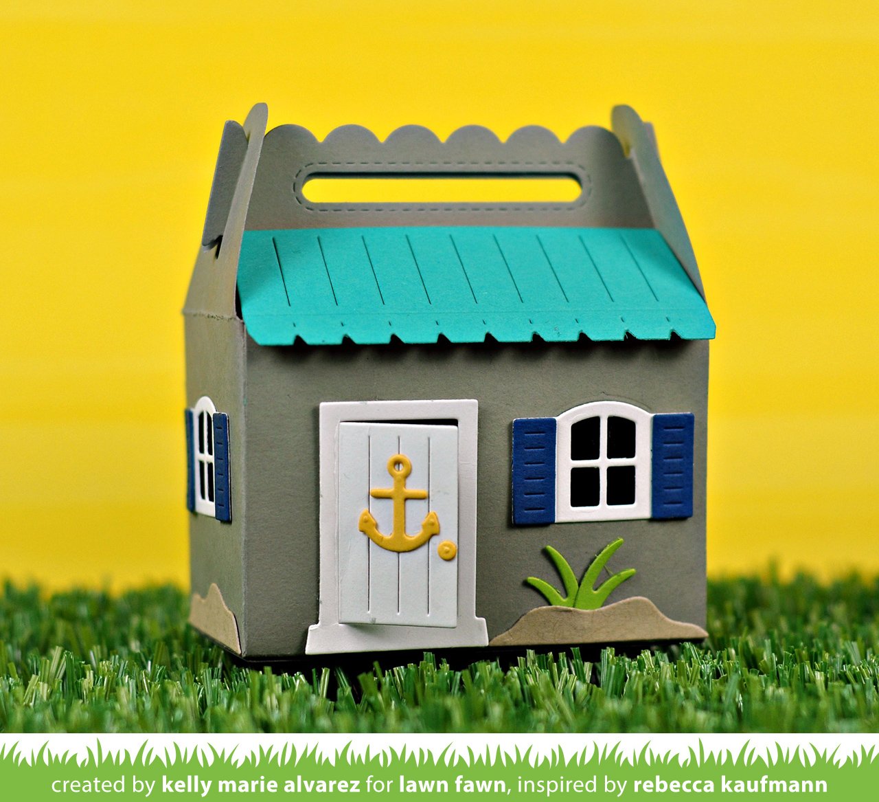 Lawn Fawn - Scalloped Treat Box Beach House Add-On