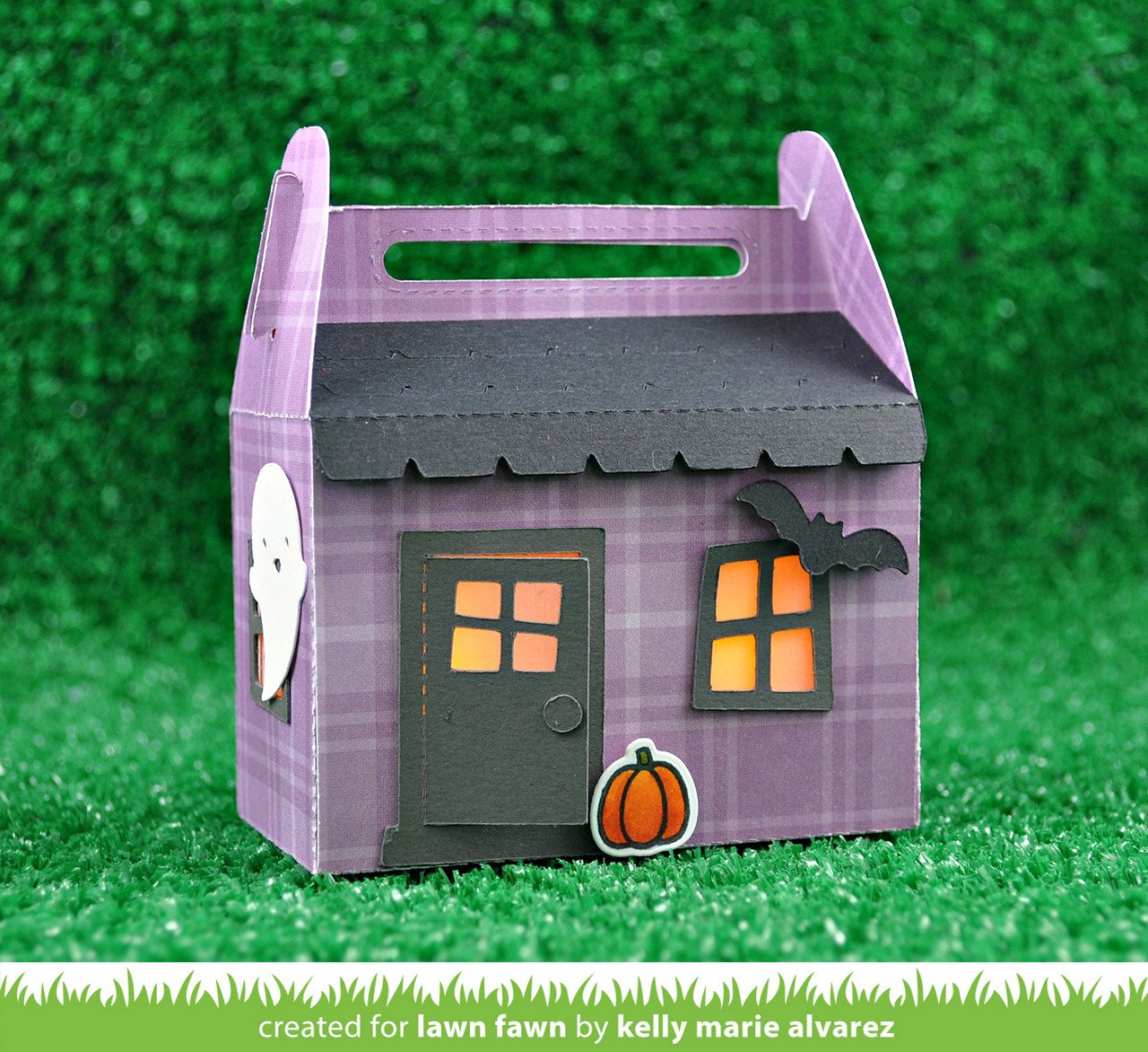Lawn Fawn - Scalloped Treat Box Haunted House Add-on