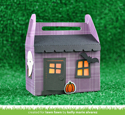 Lawn Fawn - Scalloped Treat Box Haunted House Add-on