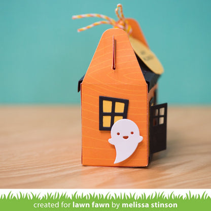 Lawn Fawn - Scalloped Treat Box Haunted House Add-on