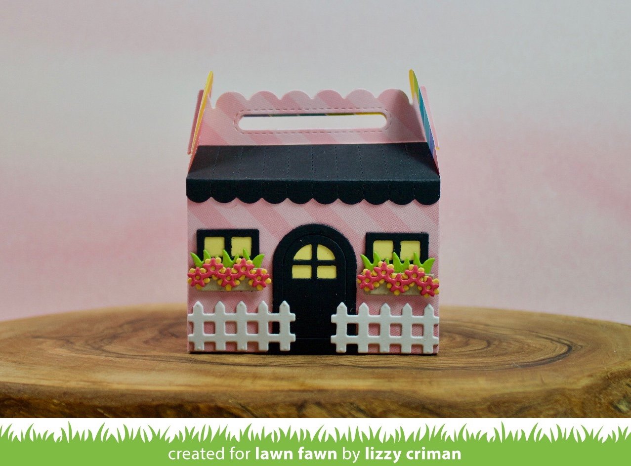 Lawn Fawn - Scalloped Treat Box Spring House Add-On Dies