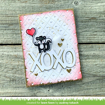 Lawn Fawn - Quilted Heart Backdrop: Portrait