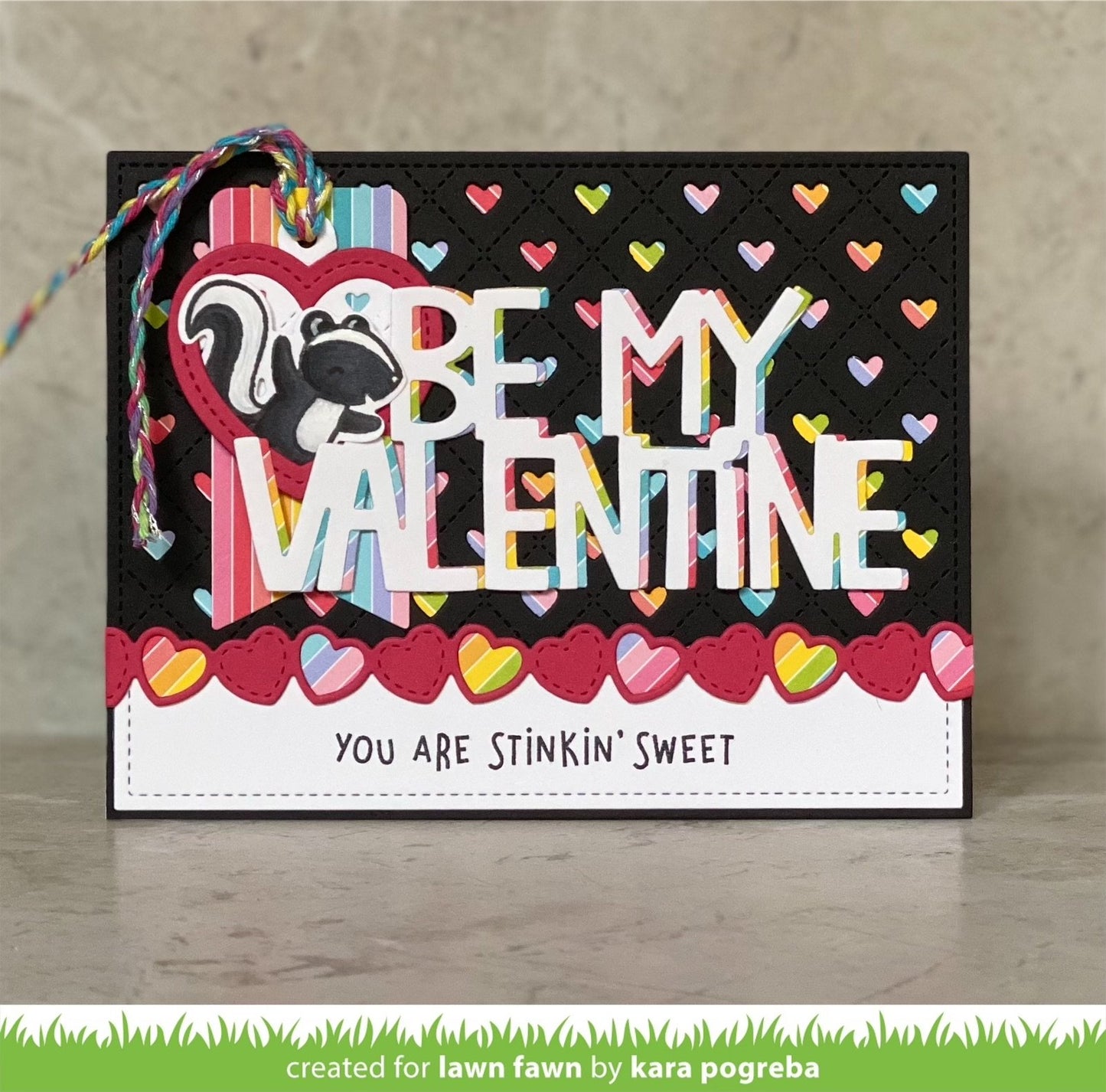 Lawn Fawn - Valentine Hearts Border