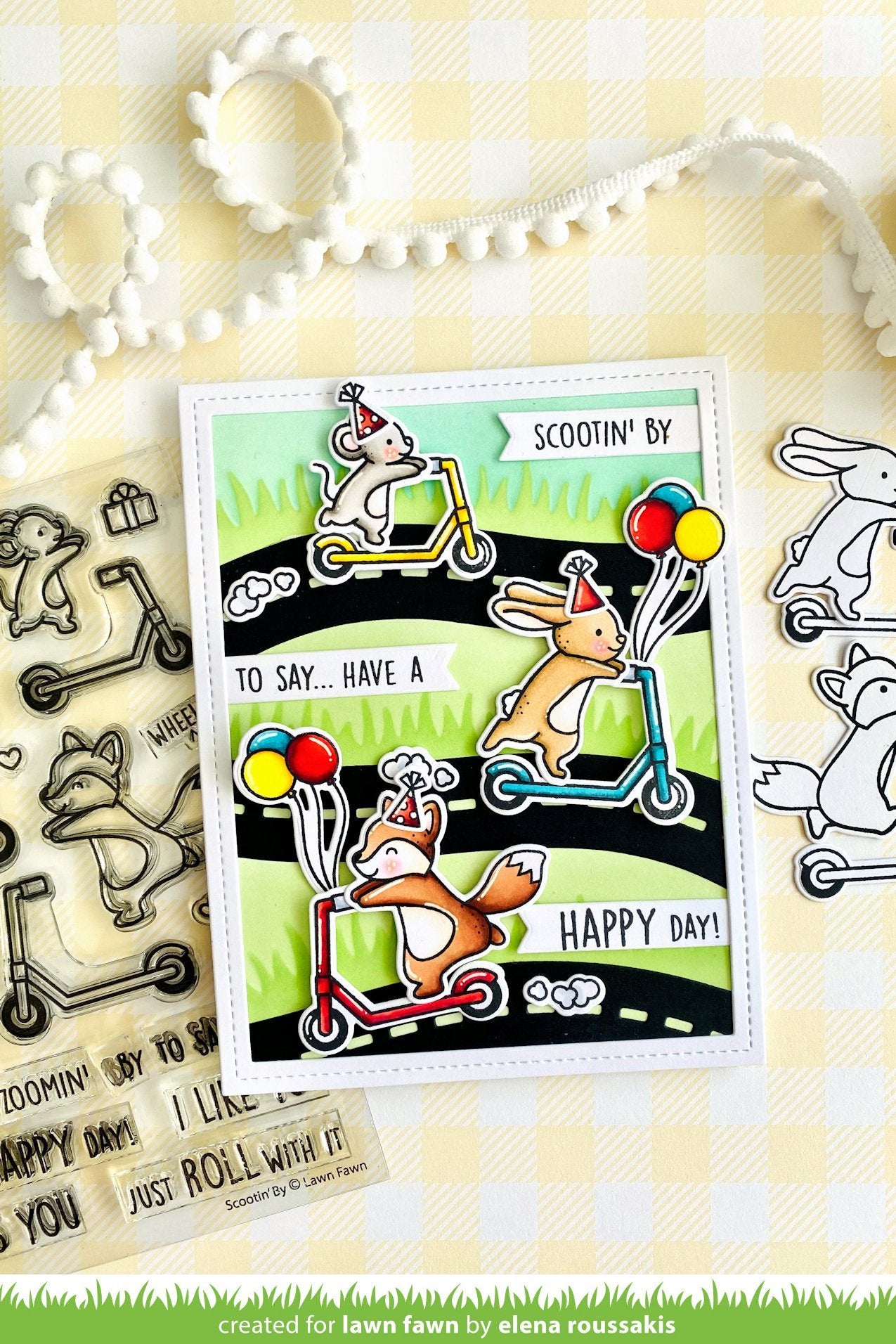 Lawn Fawn - Scootin' By