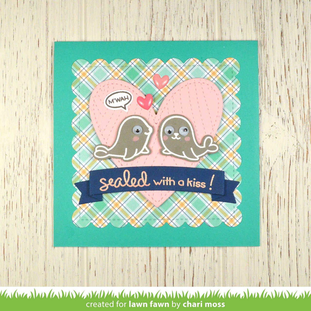 Lawn Fawn - Outside In Stitched Scalloped Square Stackables