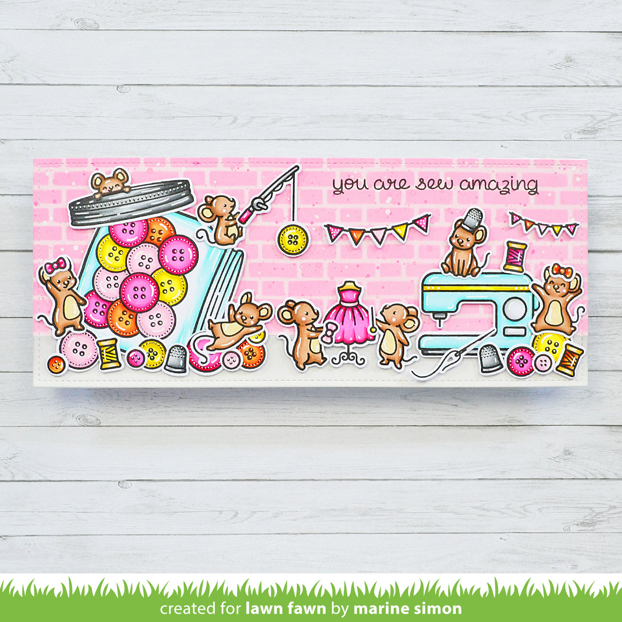 Lawn Fawn - How You Bean? Buttons Add-On