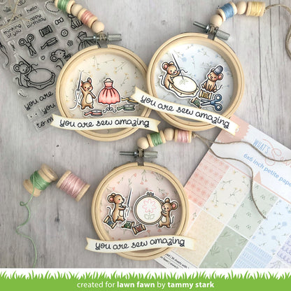 Lawn Fawn - What's Sewing On? - Petite Paper Pack 6x6"