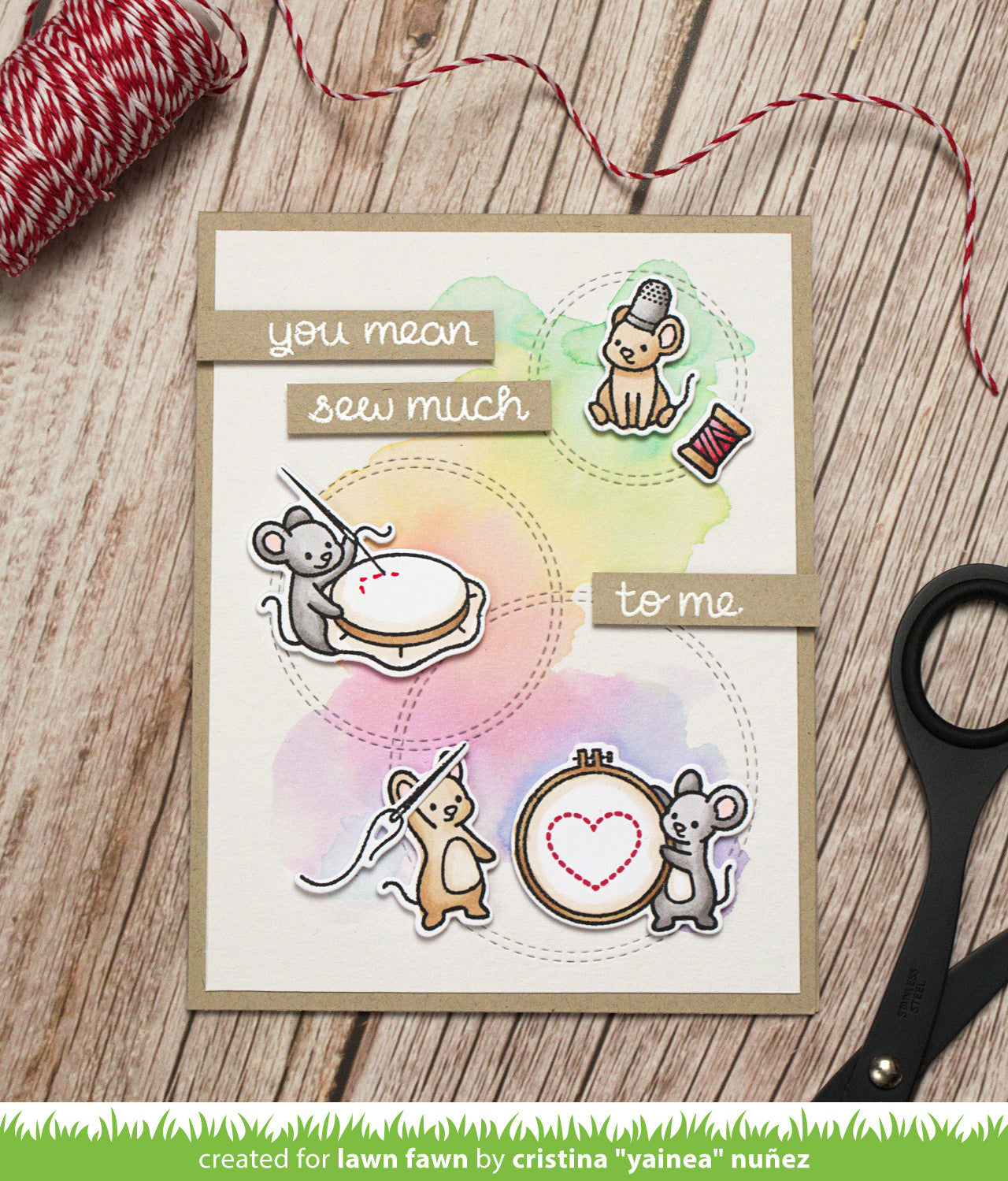 Lawn Fawn - Sew Very Mice