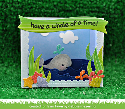 Lawn Fawn - Shadow Box Card Ocean Add-On
