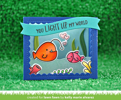 Lawn Fawn - Shadow Box Card Ocean Add-On