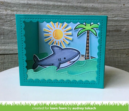 Lawn Fawn - Shadow Box Card Ocean Add-On