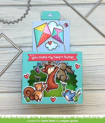 Lawn Fawn - Shadow Box Card Rainbow Add-On