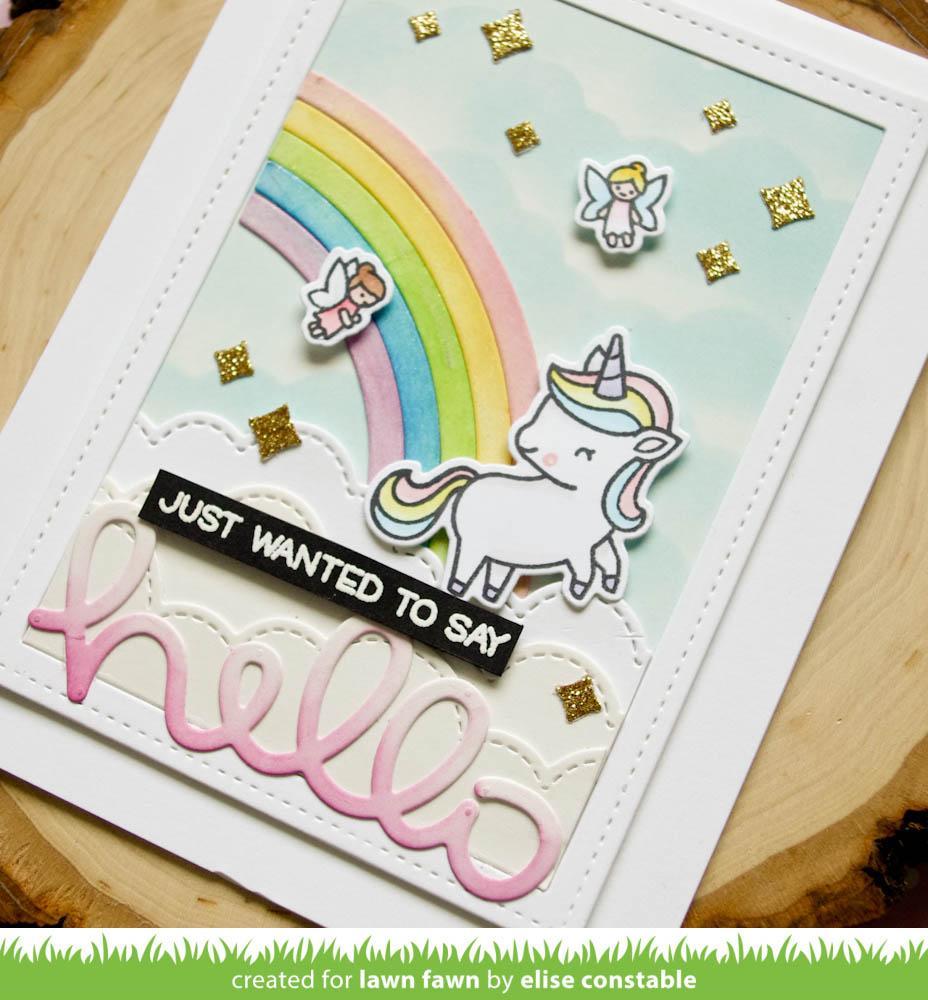 Lawn Fawn - Shadow Box Card Rainbow Add-On