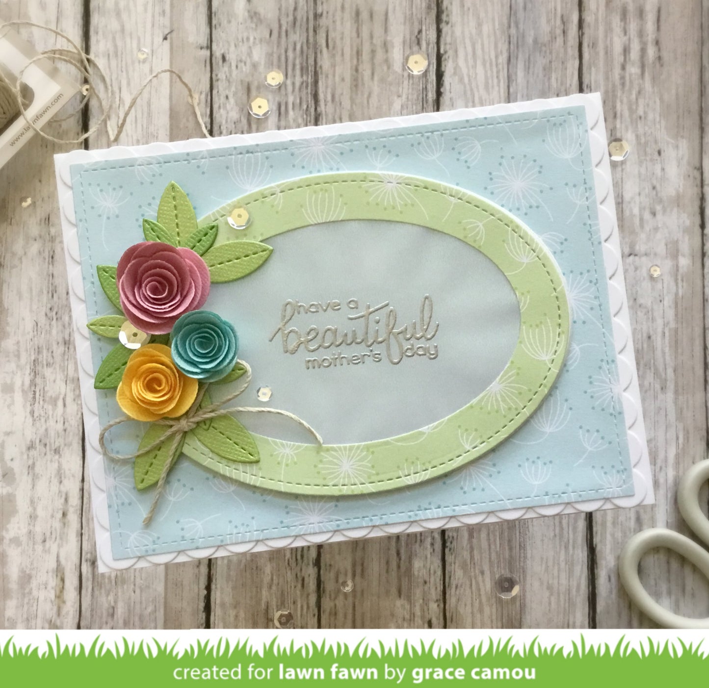 Lawn Fawn - Rolled Roses