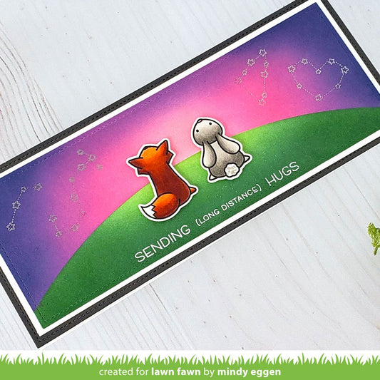 Lawn Fawn - Slimline Simple Hillside Stencils (2pcs)