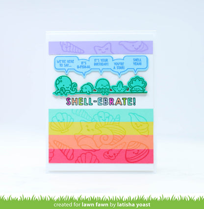 Lawn Fawn - How You Bean? Seashell Add-On