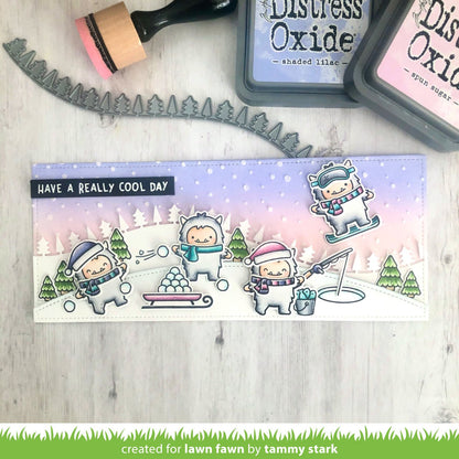 Lawn Fawn - Snowy Sky Stencil