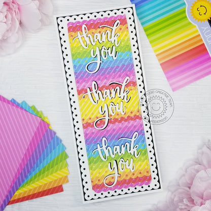 Sunny Studio - Sleek Stripes Paper Pad 6x6"