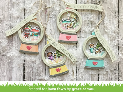 Lawn Fawn - Snow Globe Gift Tag