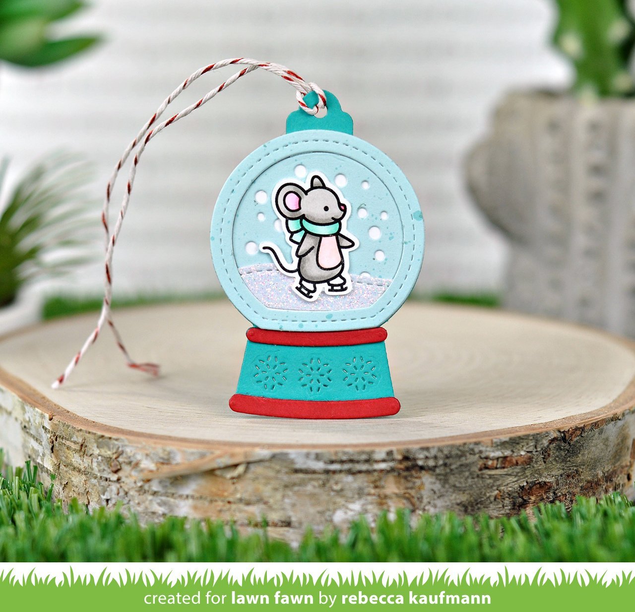 Lawn Fawn - Snow Globe Gift Tag