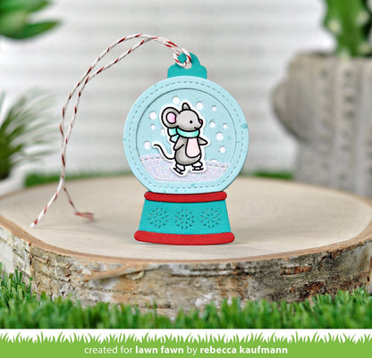 Lawn Fawn - Snow Globe Gift Tag