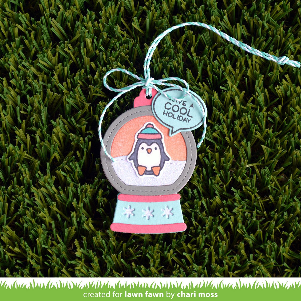 Lawn Fawn - Snow Globe Gift Tag