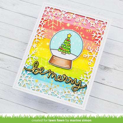 Lawn Fawn - Winter Big Scripty Words Hot Foil Plates