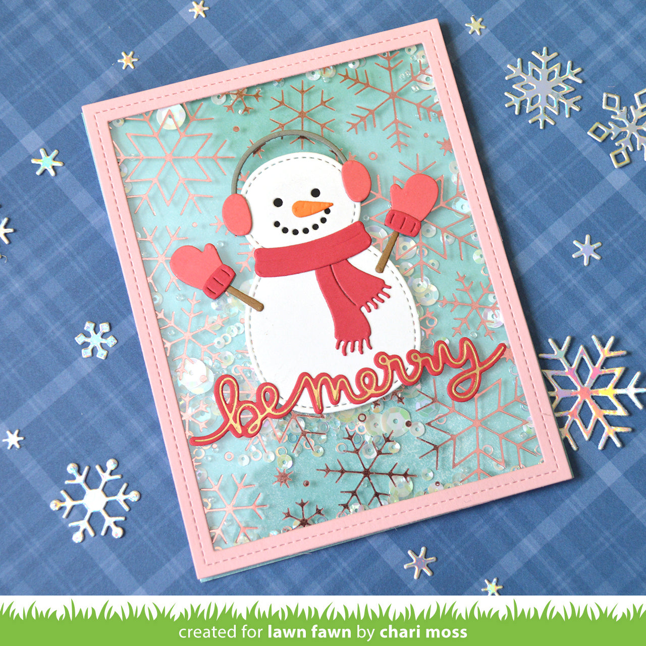 Lawn Fawn - Winter Big Scripty Words Hot Foil Plates