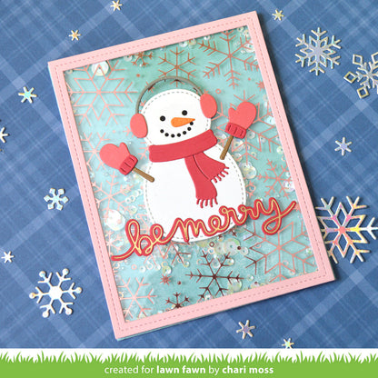 Lawn Fawn - Winter Big Scripty Words Hot Foil Plates