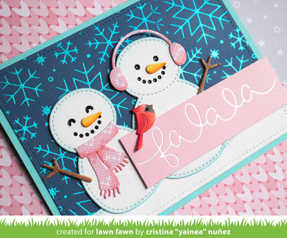 Lawn Fawn - Winter Big Scripty Words Hot Foil Plates