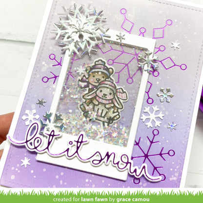 Lawn Fawn - Winter Big Scripty Words Hot Foil Plates