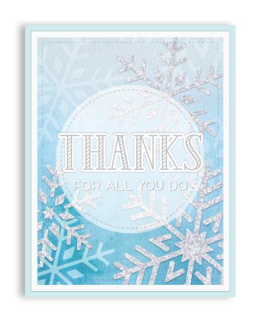 Lawn Fawn - Snowflake Trio Stencil