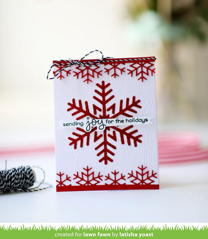 Lawn Fawn - Snowflake Border