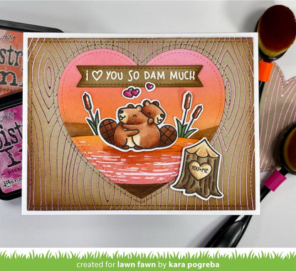 Lawn Fawn - Woodgrain Background Hot Foil Plate