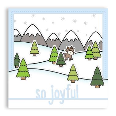 Lawn Fawn - So Joyful Line Border