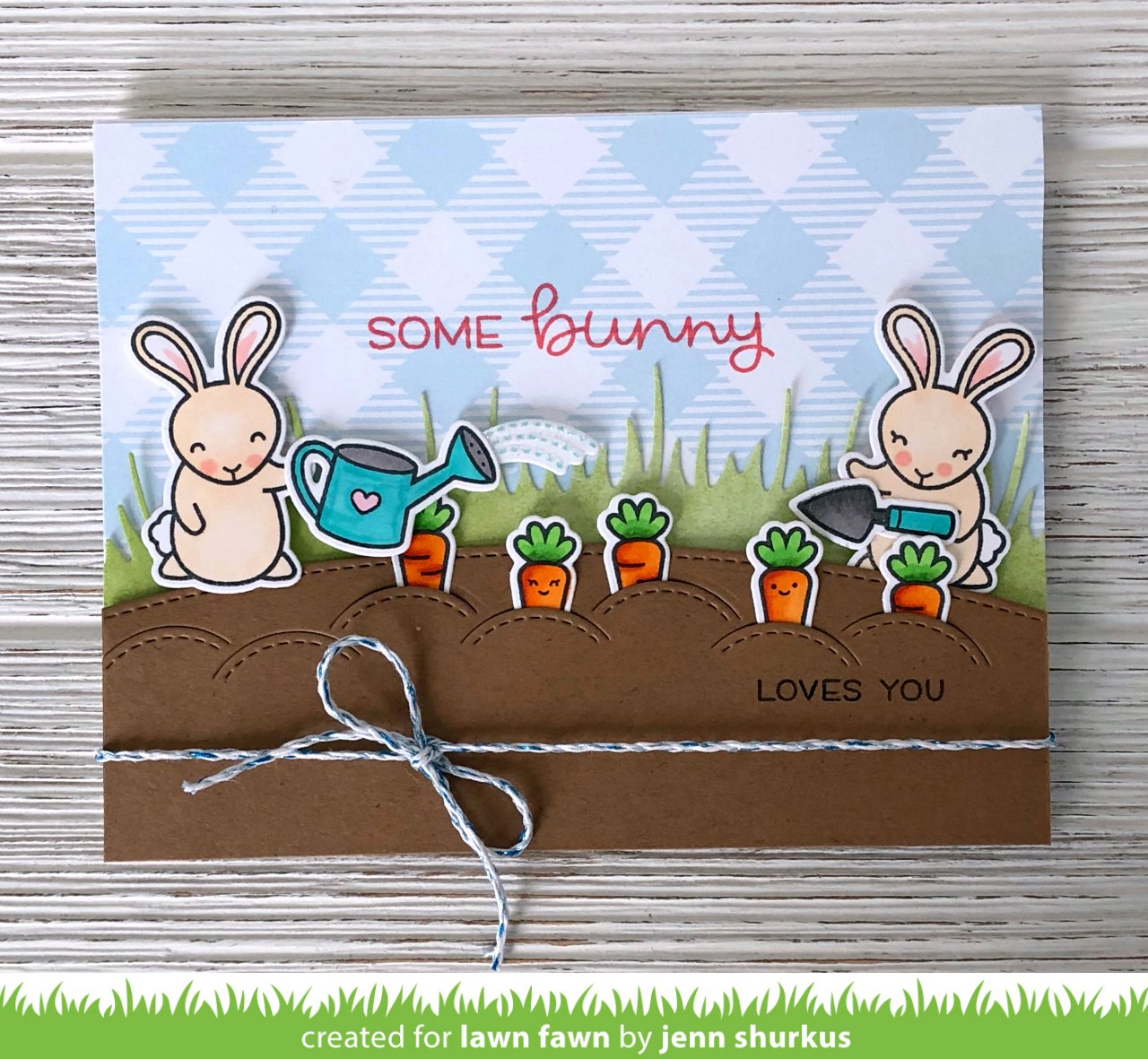 Lawn Fawn - Stitched Garden Border