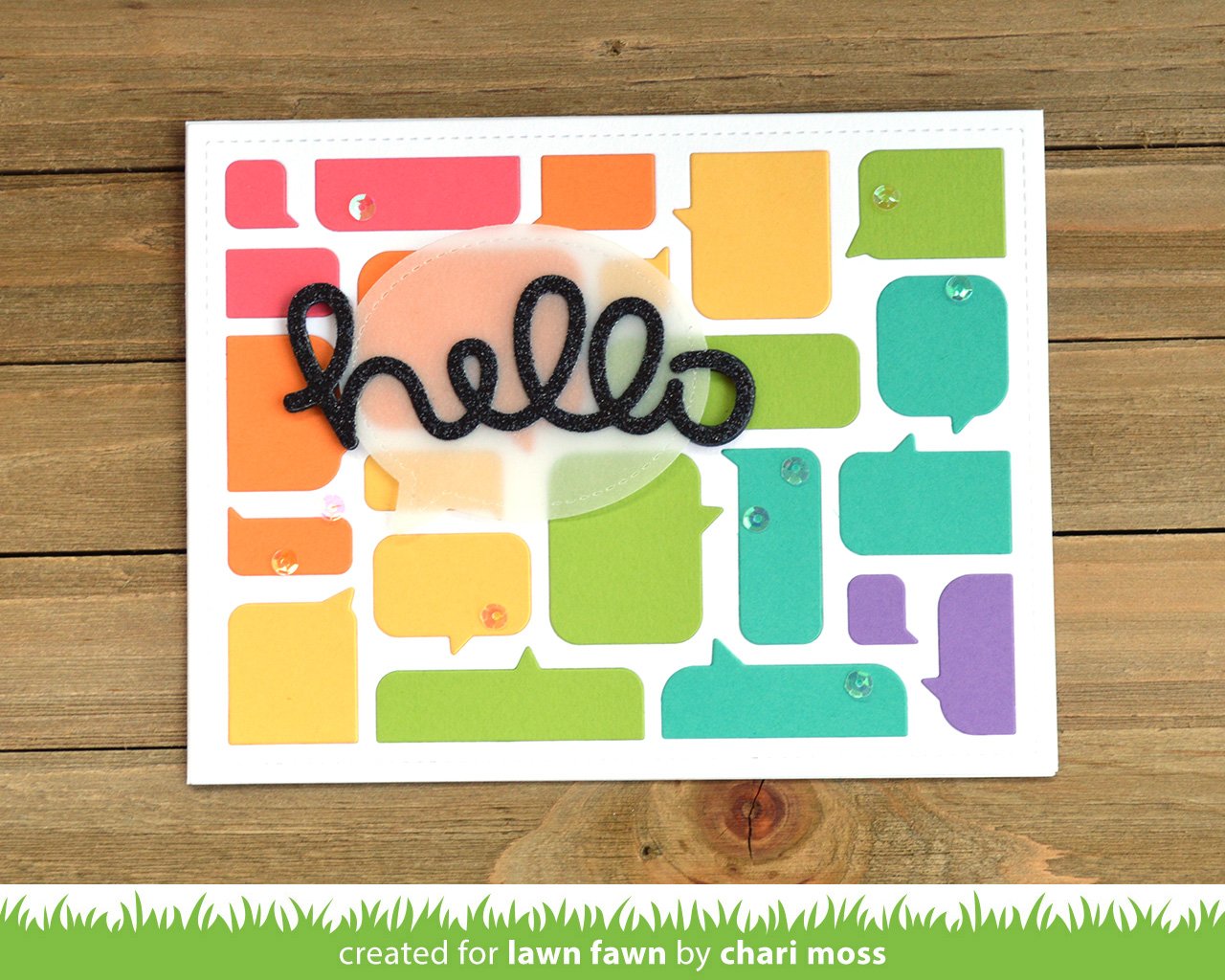 Lawn Fawn - Speech Bubble Backdrop