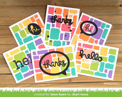Lawn Fawn - Speech Bubble Backdrop