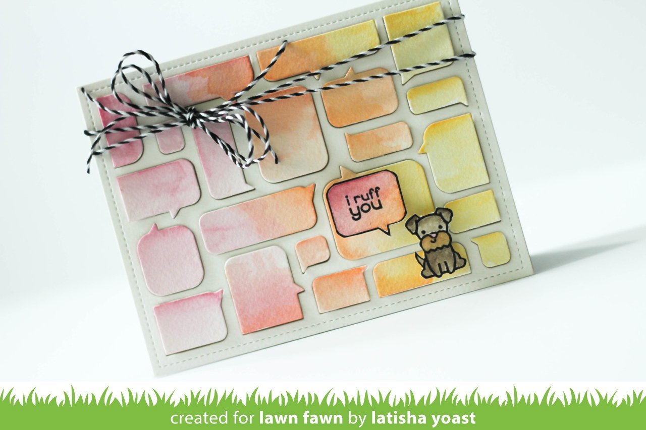 Lawn Fawn - Speech Bubble Backdrop