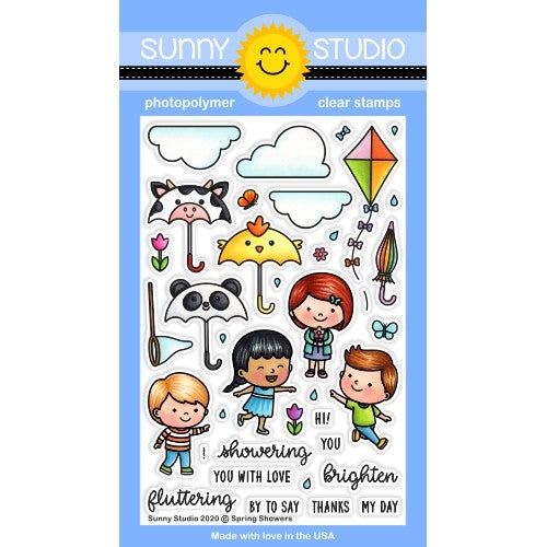 Sunny Studio - Spring Showers Stamps