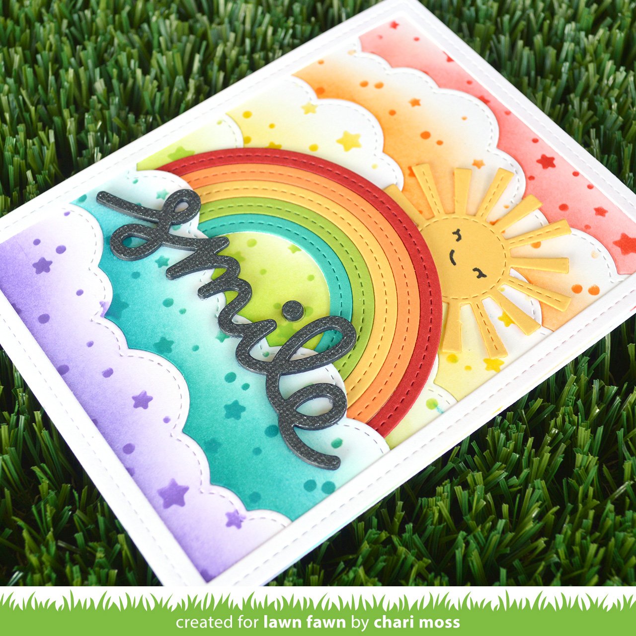 Lawn Fawn - Stitched Rainbow