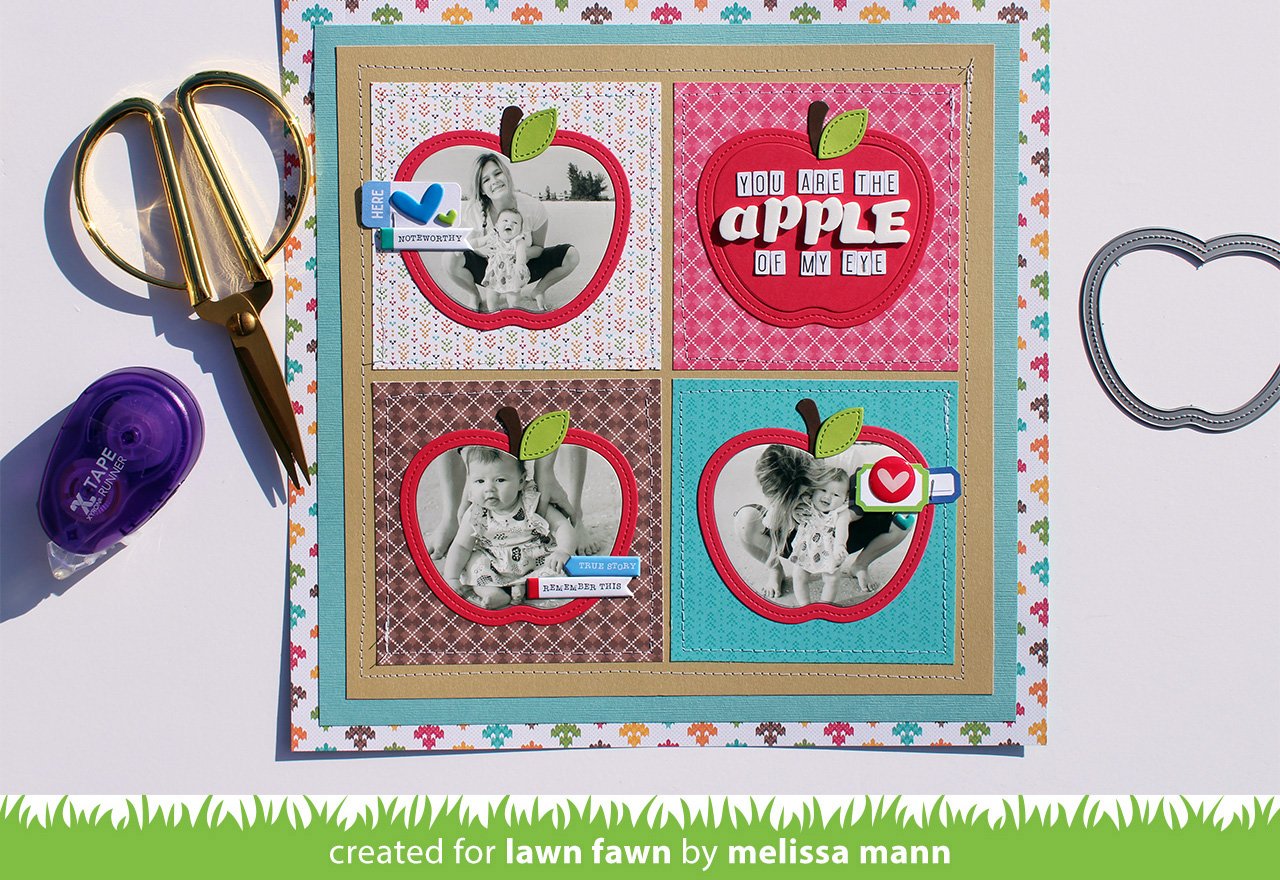 Lawn Fawn - Stitched Apple Frames