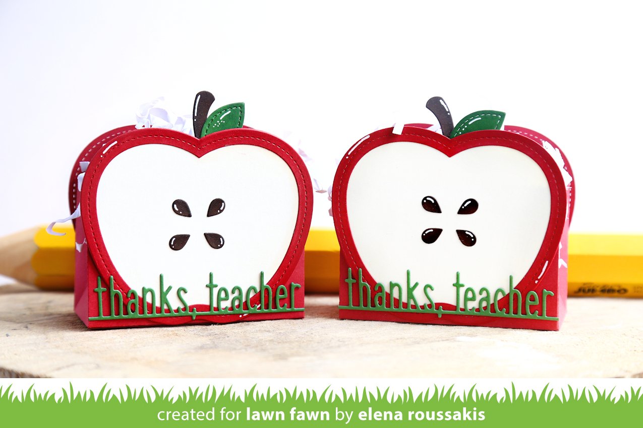 Lawn Fawn - Stitched Apple Frames